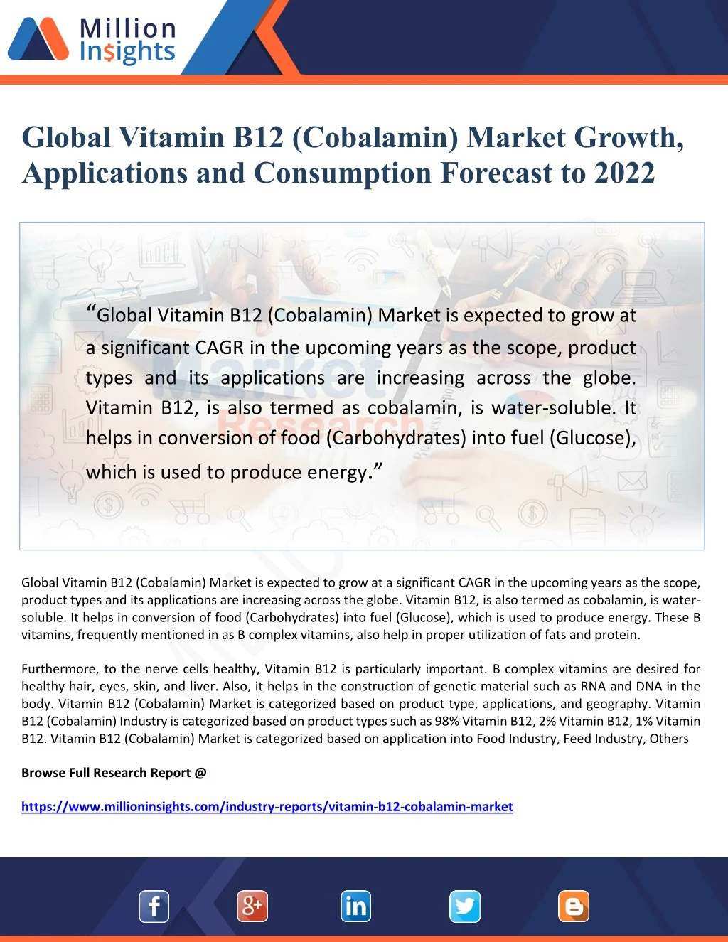 global vitamin b12 cobalamin market growth