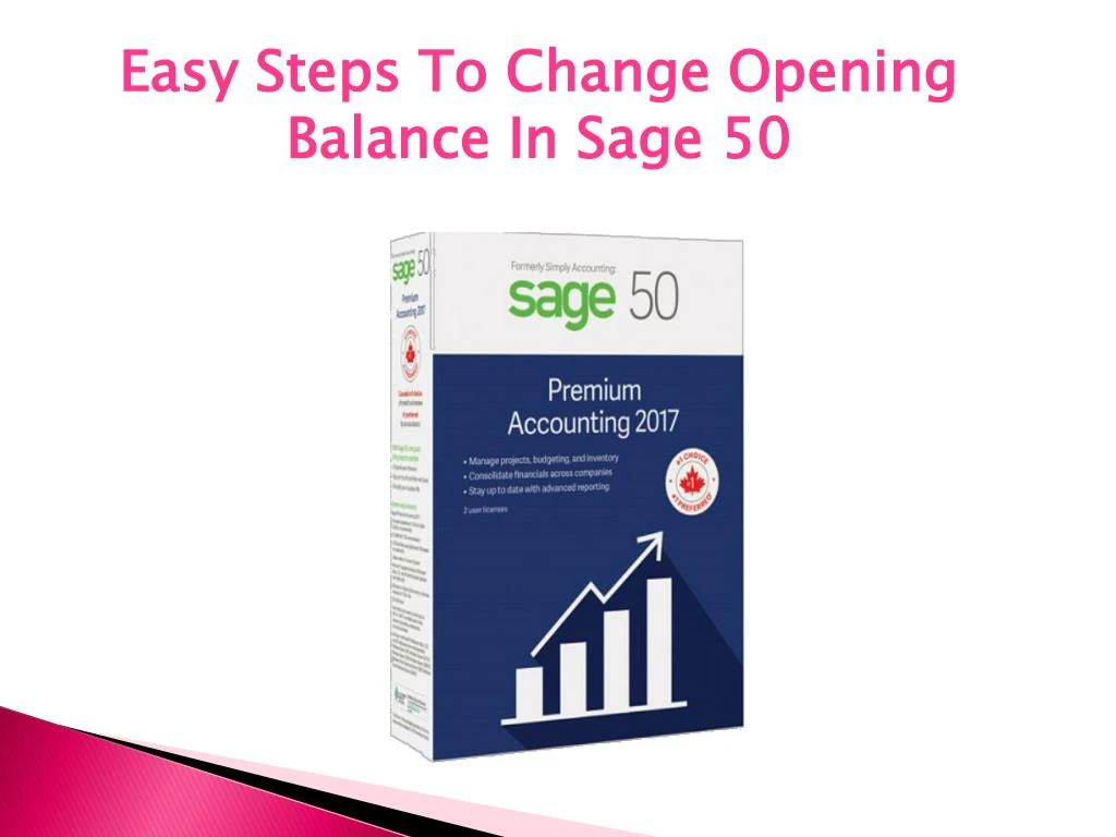 easy steps to change opening balance in sage 50