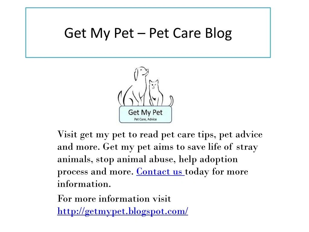 get my pet pet care blog