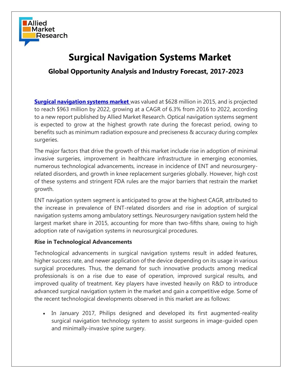 surgical navigation systems market