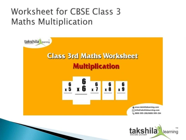 Mental Maths for kids topic is Multiplication | Worksheet for Class 3 Maths
