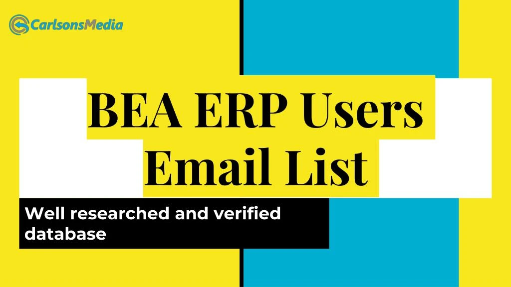 bea erp users email list