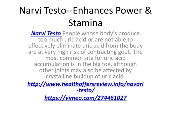 Narvi Testo--Increased Staying Power