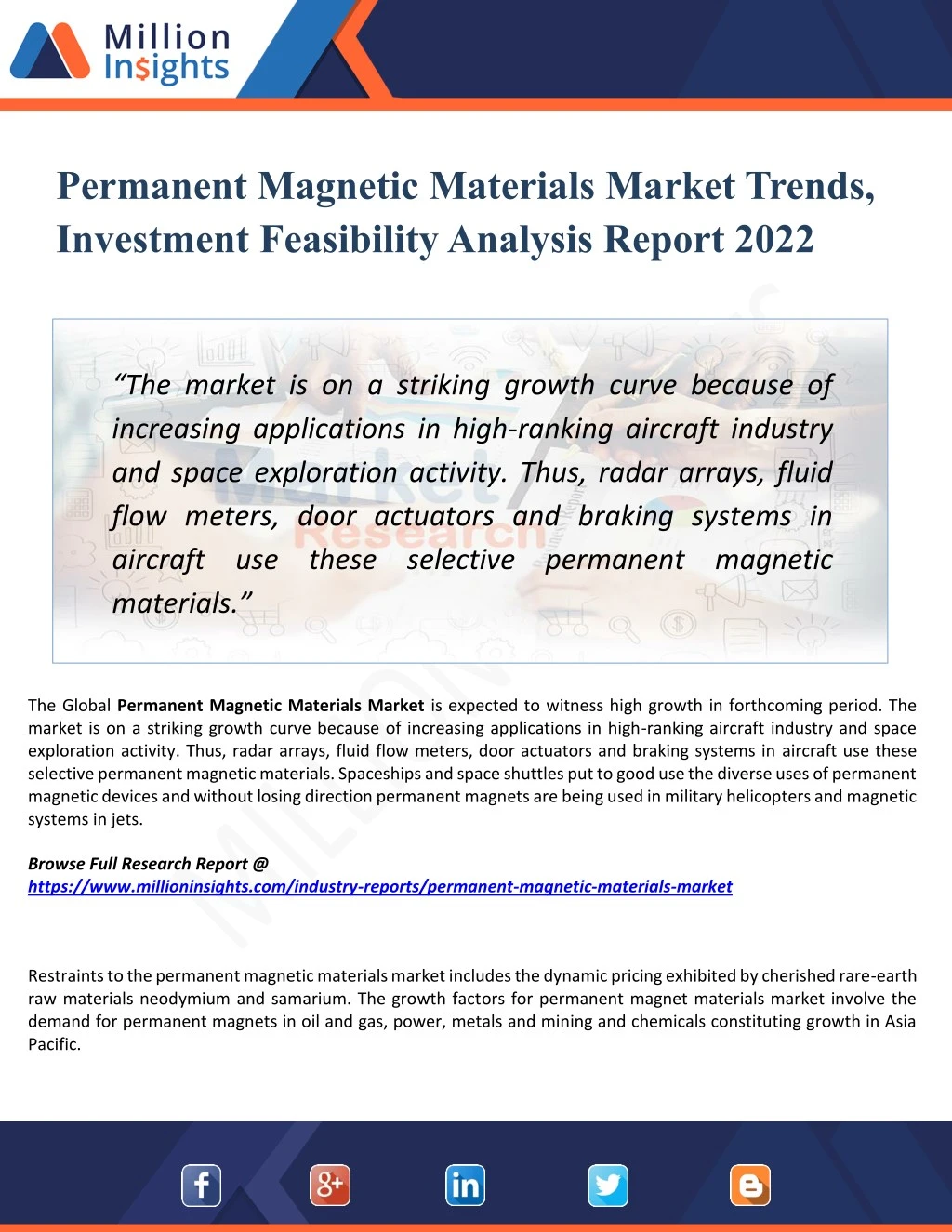 permanent magnetic materials market trends