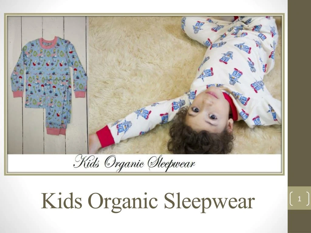 kids organic sleepwear