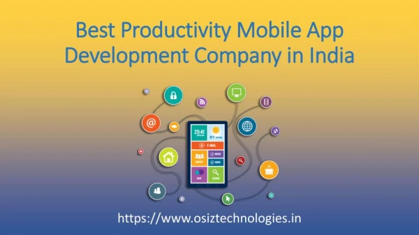 Productivity mobile app development company in India