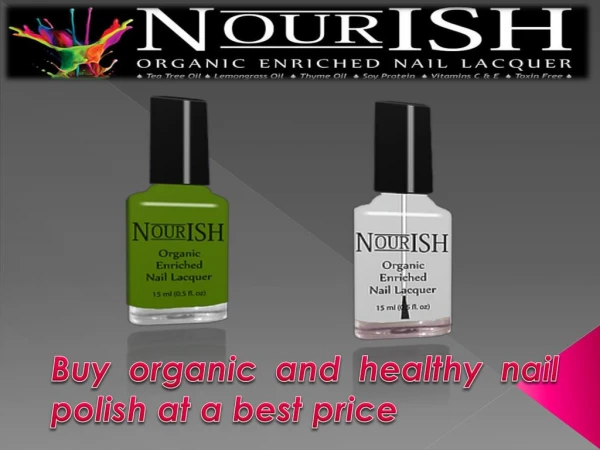 Buy organic and healthy nail polish at a best price