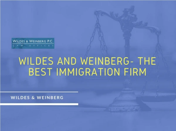 Find the Best Immigration Lawyer in USA - Wildes & Weinberg