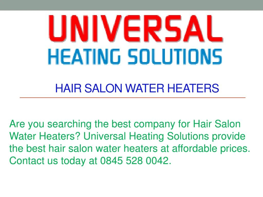 hair salon water heaters