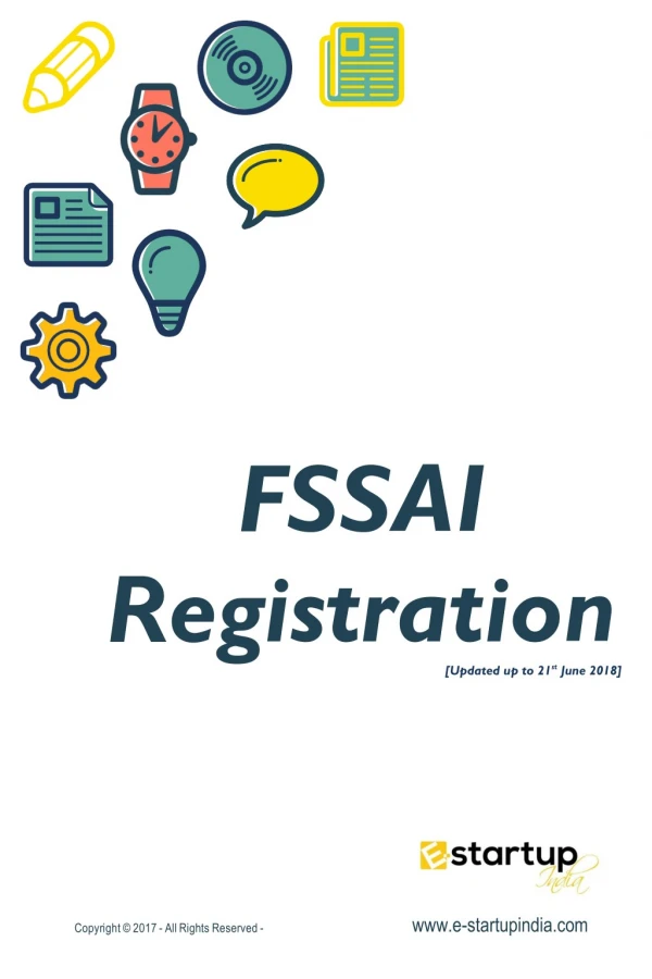A complete E-guide of FSSAI Registration