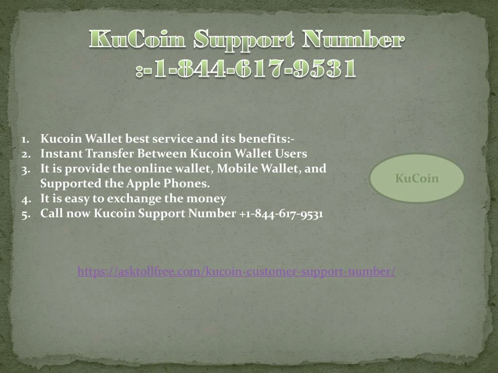 kucoin support number 1 844 617 9531