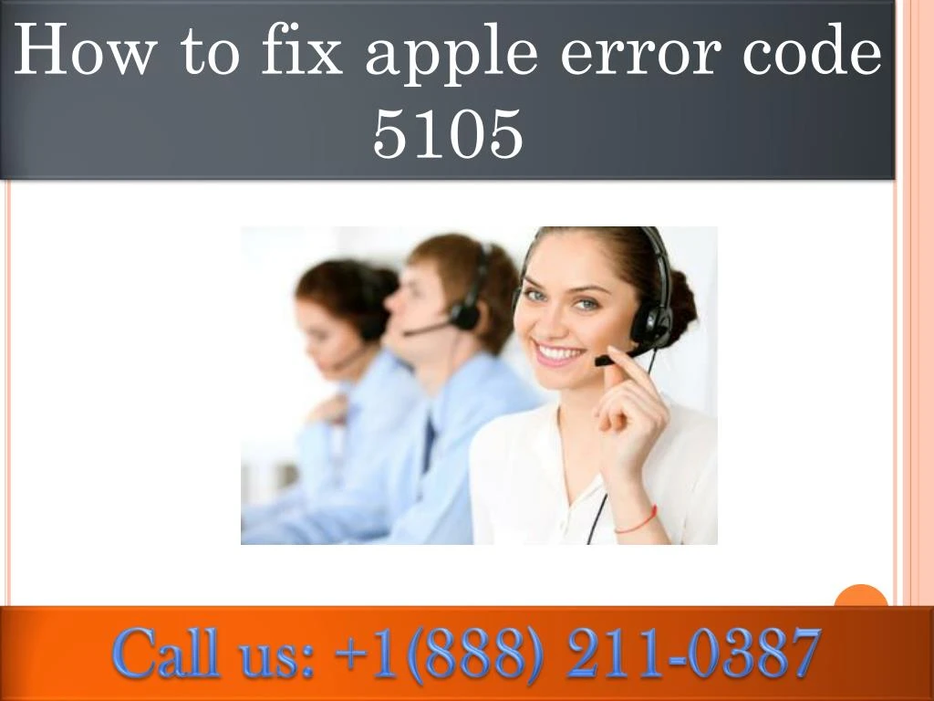 how to fix apple error code 5105