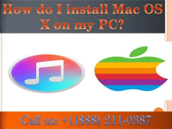 How do I install Mac OS X on my PC?