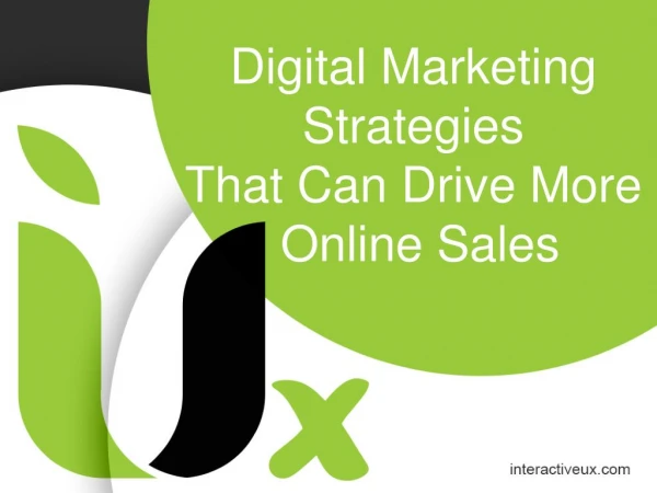 Digital Marketing Strategies That Can Drive More Online Sales