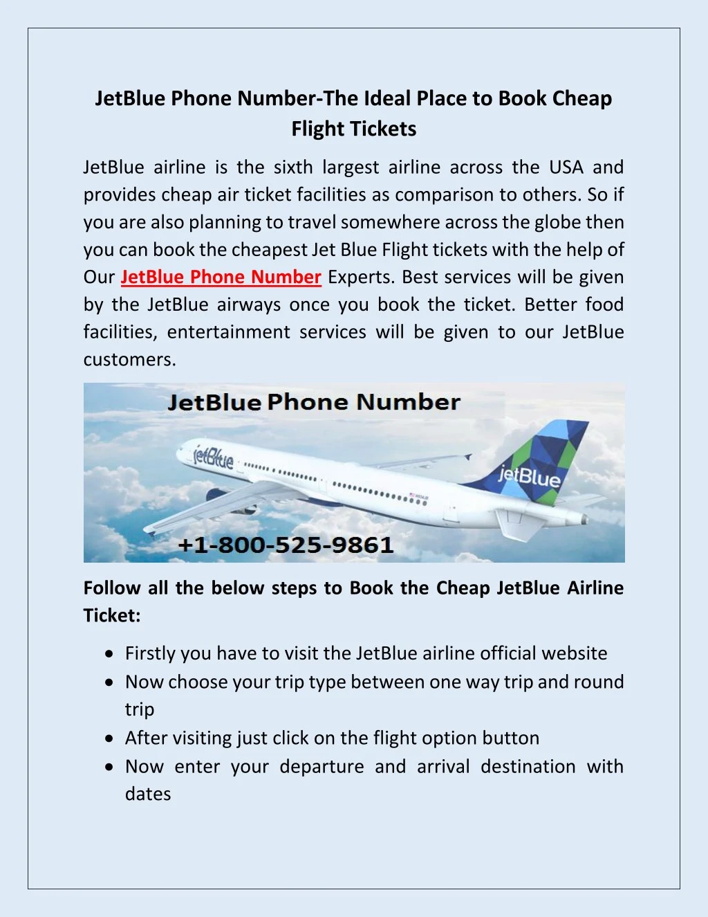 jetblue phone number the ideal place to book