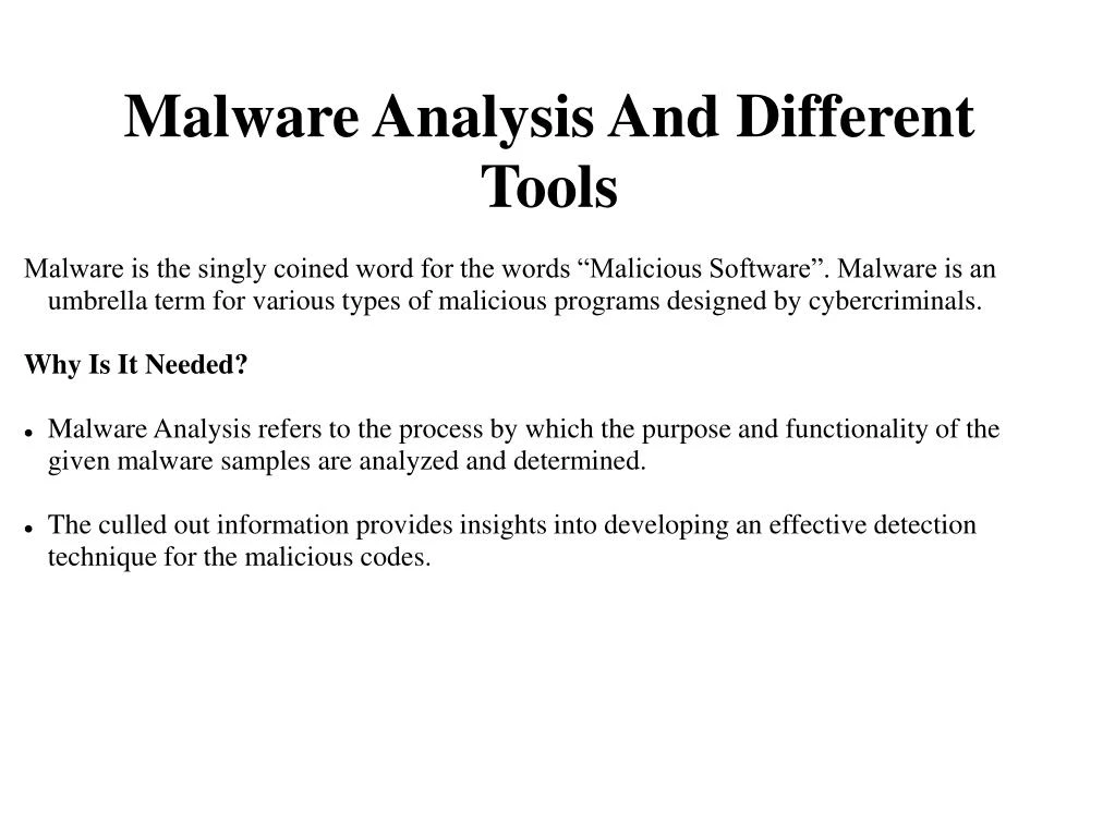 Malware analysis  Malicious