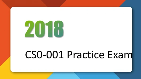 [August 2018] CompTIA CS0-001 Exam Questions Killtest