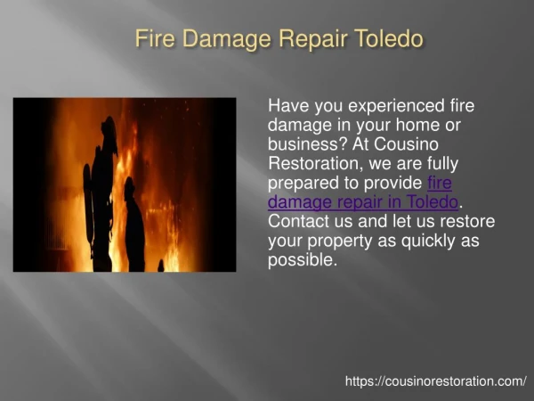 Fire Damage Repair Toledo