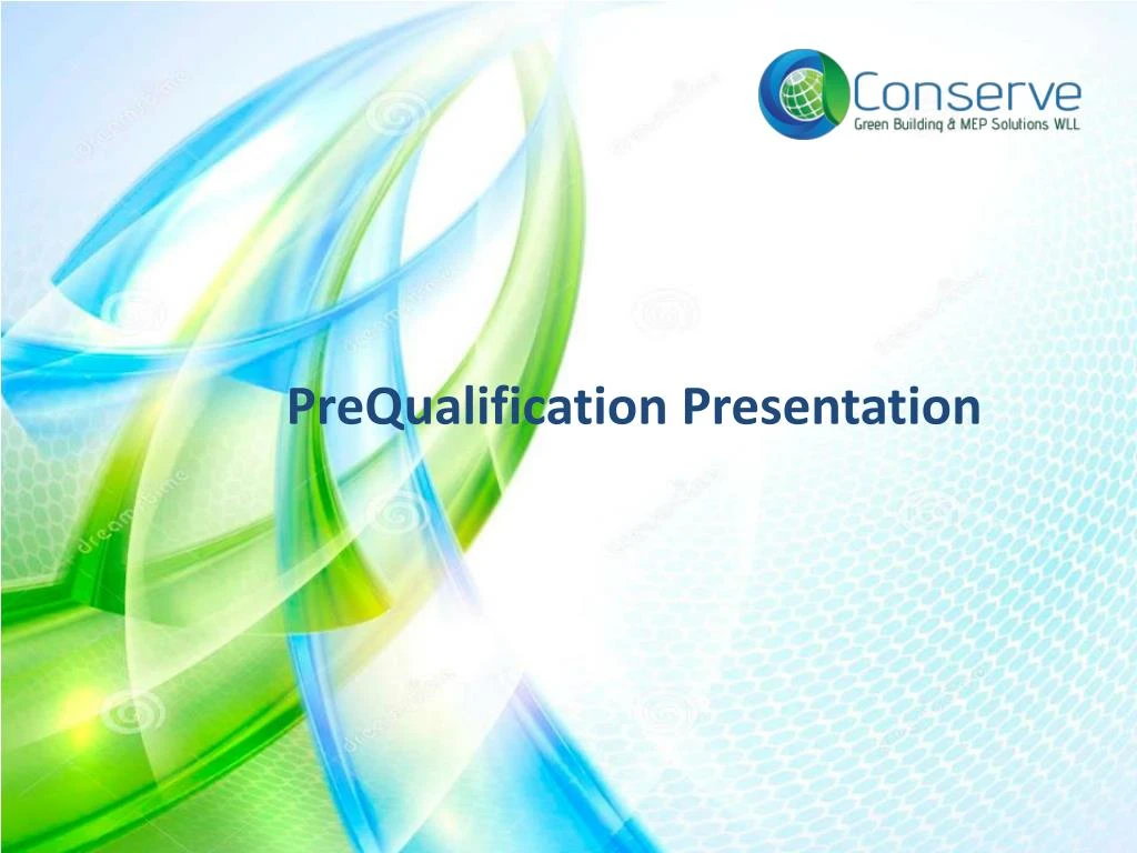 prequalification presentation