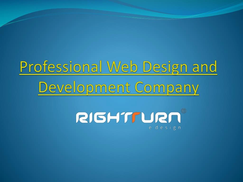 professional web design and development company