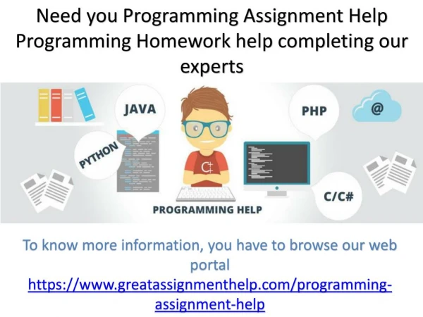 Complete programming homework with help of expert