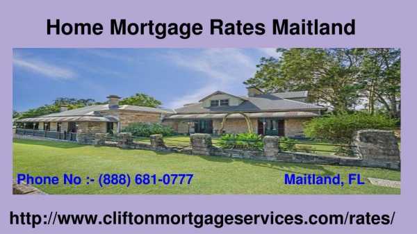 Best Home Mortgage Rates Maitland | Florida