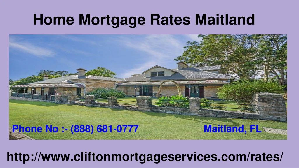 home mortgage rates maitland