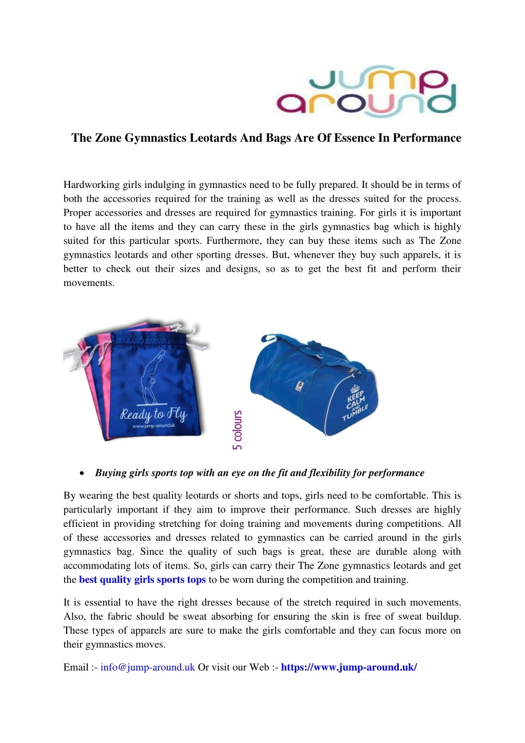 the zone gymnastics leotards and bags