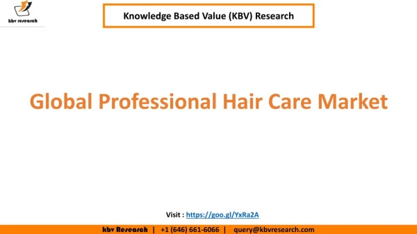 Global Professional Hair Care Market