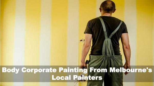 Body Corporate Painting From Melbourne's Local Painters