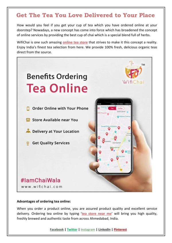 Online Tea Store â€“ Get the Tea You Love Delivered to Your Place