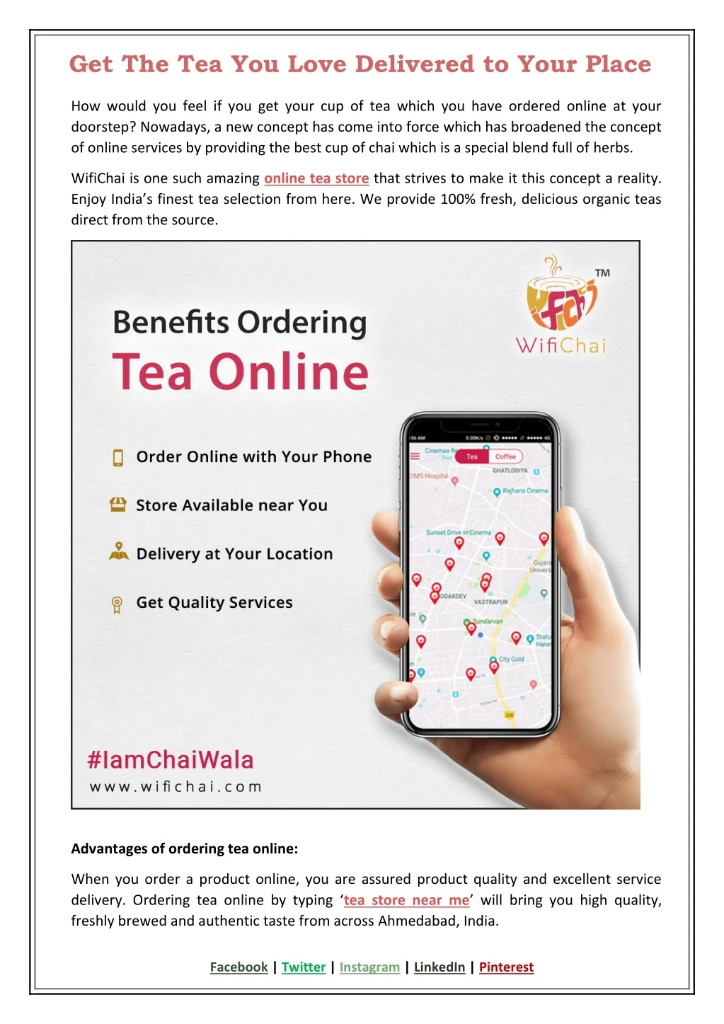 get the tea you love delivered to your place