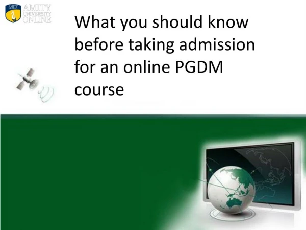 What you should know before taking admission for an online PGDM course