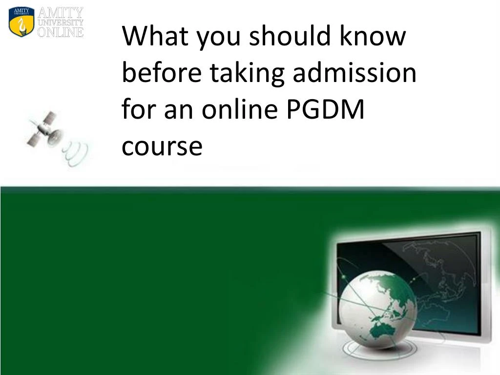 what you should know before taking admission