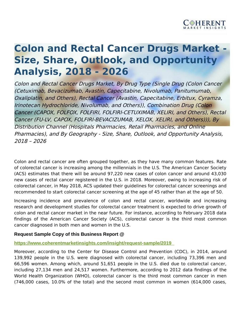 colon and rectal cancer drugs market size share