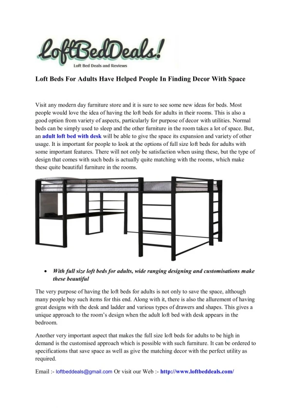 loft beds for adults