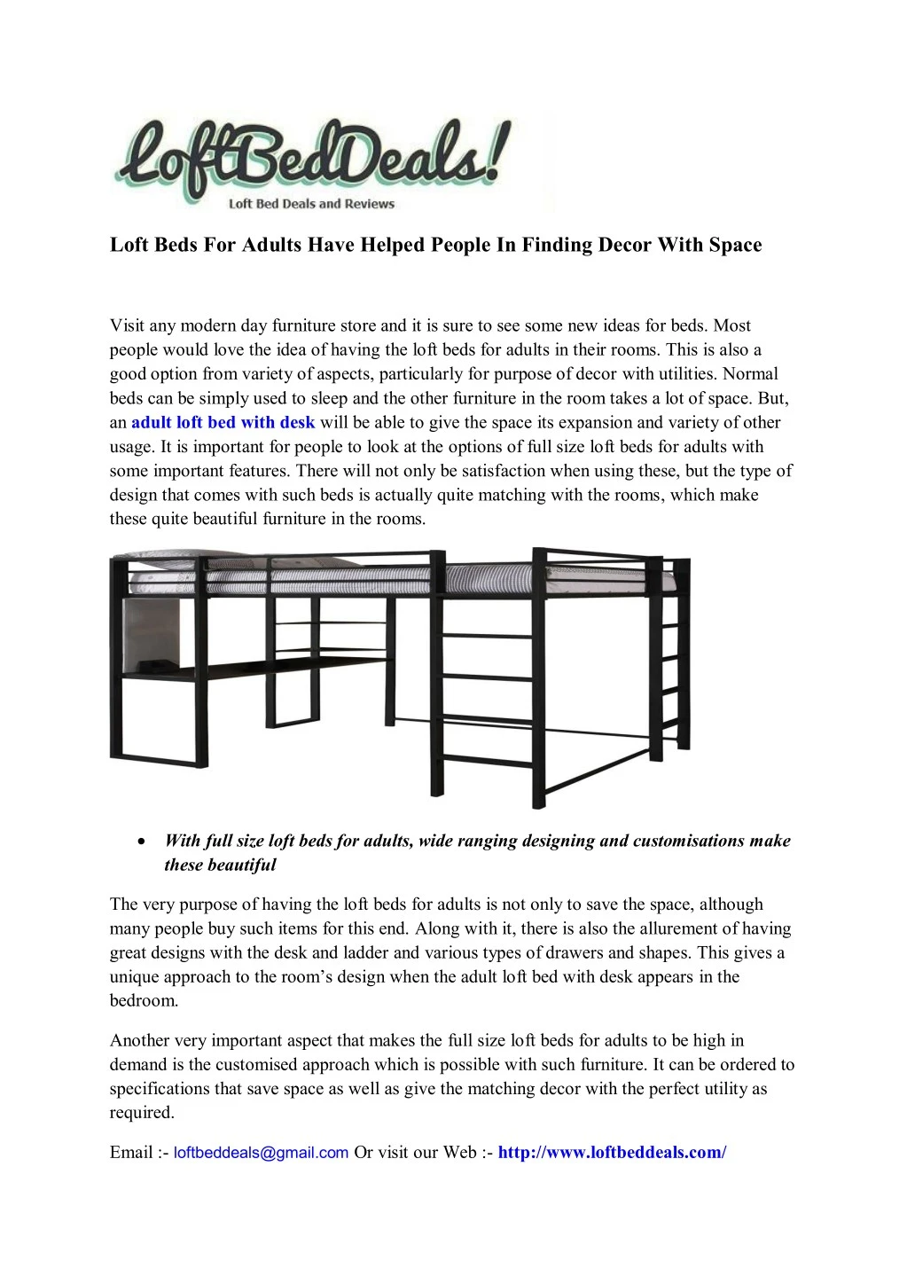 loft beds for adults have helped people