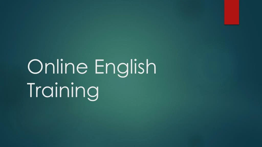 online english training