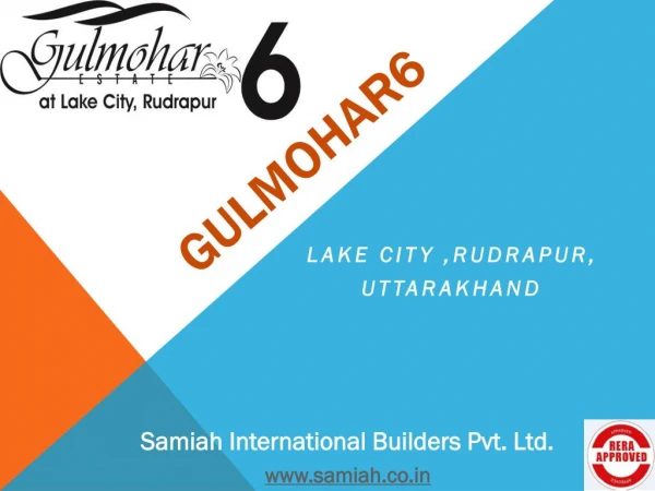 Gulmohar 6- Residential Projects in Rudrapur Uttarakhand