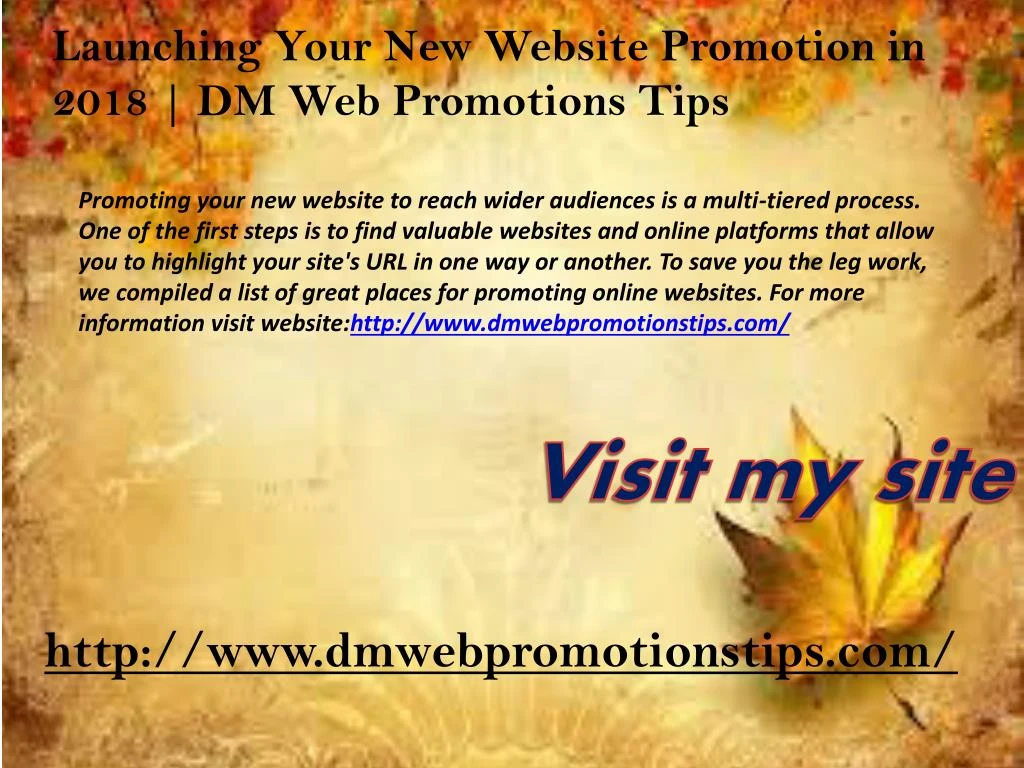 promoting your new website to reach wider