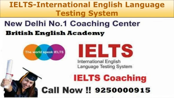 Best IELTS Training Institute In Delhi