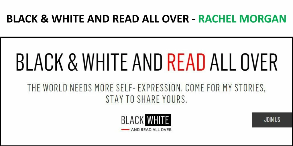 black white and read all over rachel morgan