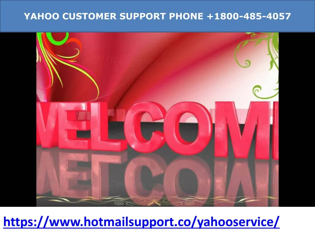 yahoo customer support phone 1800 485 4057