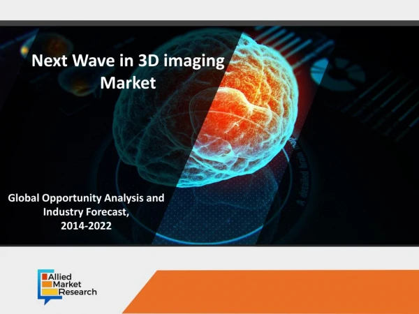 3D Imaging Market Expected to Reach $21,341 Million, Globally, by 2022