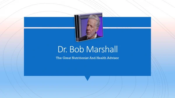 Dr. Bob Marshall's Quantum Nutrition Labs Products