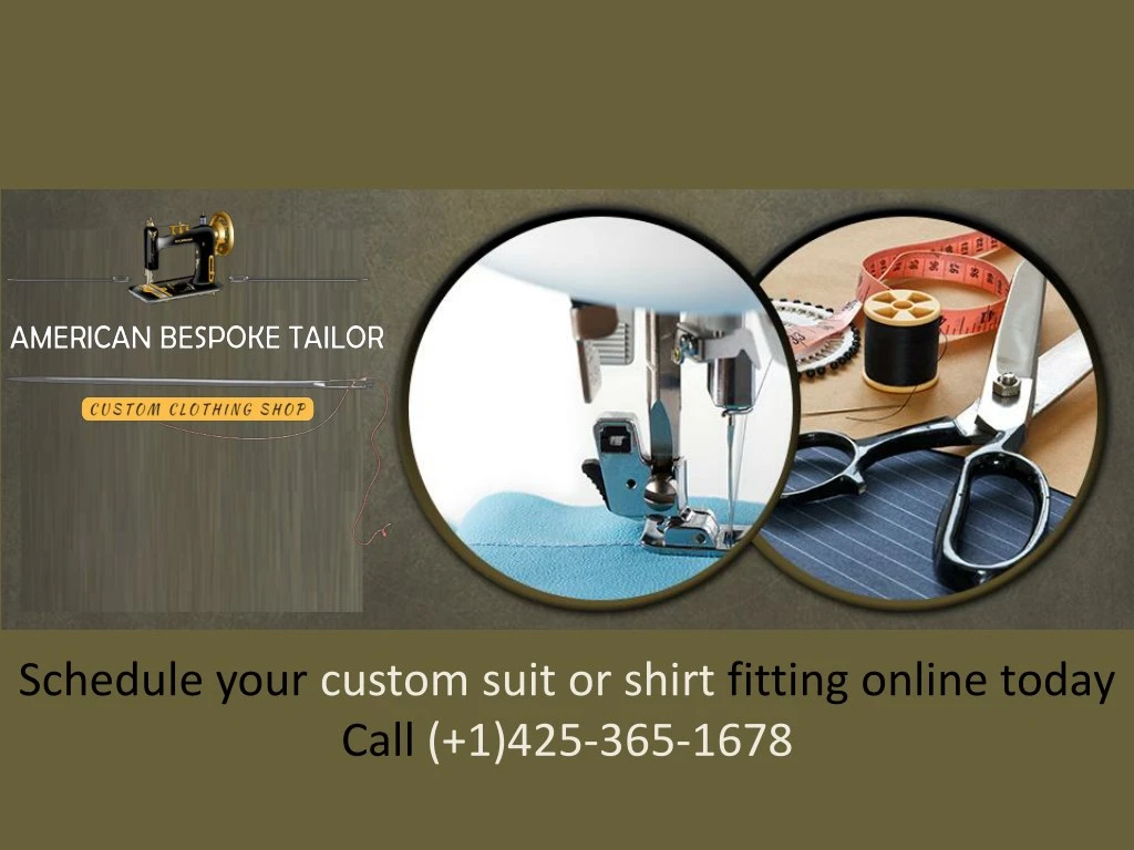 schedule your custom suit or shirt fitting online