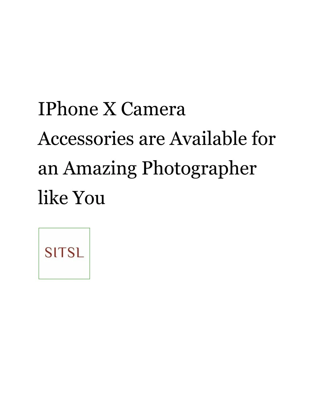 iphone x camera accessories are available