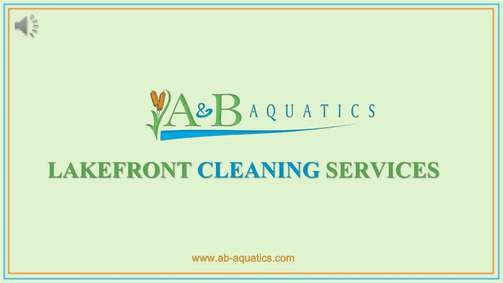 lakefront cleaning services