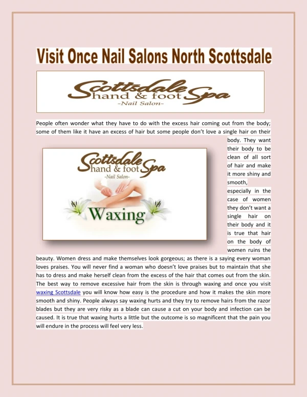 Visit Once Nail Salons North Scottsdale