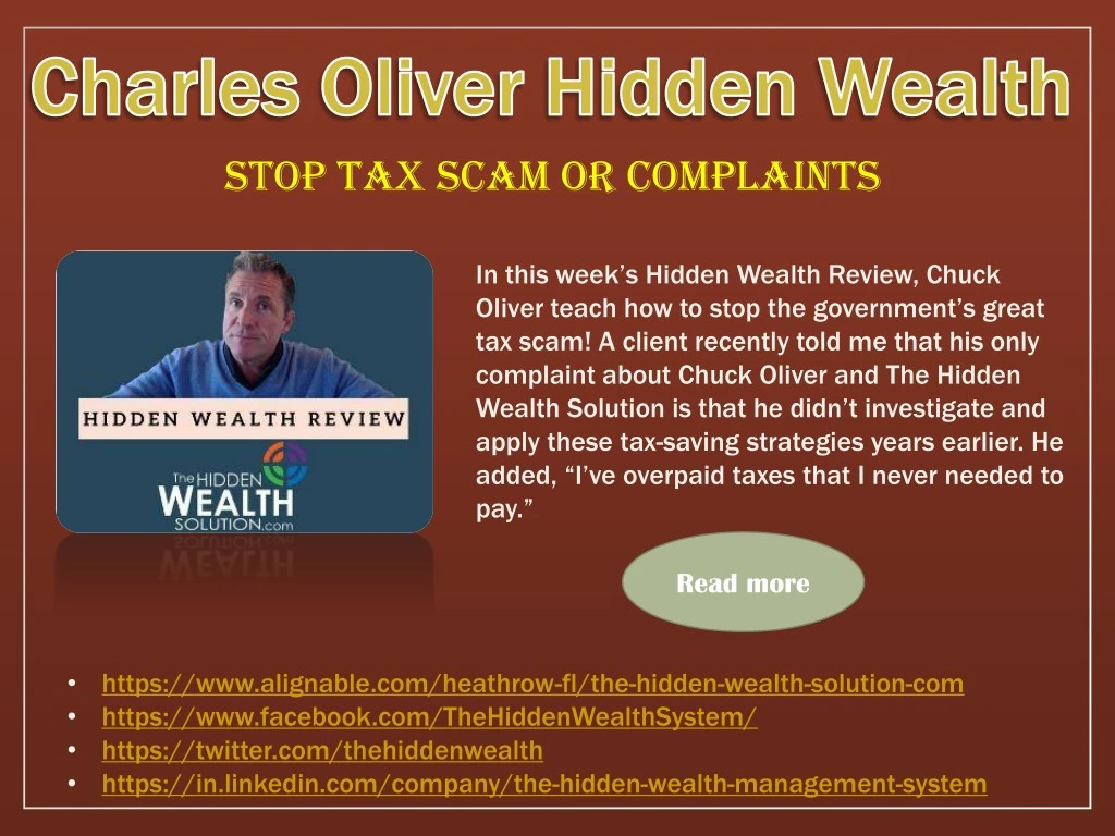 stop tax scam or complaints